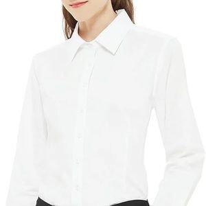 DIYUS white button down slim fit shirt small